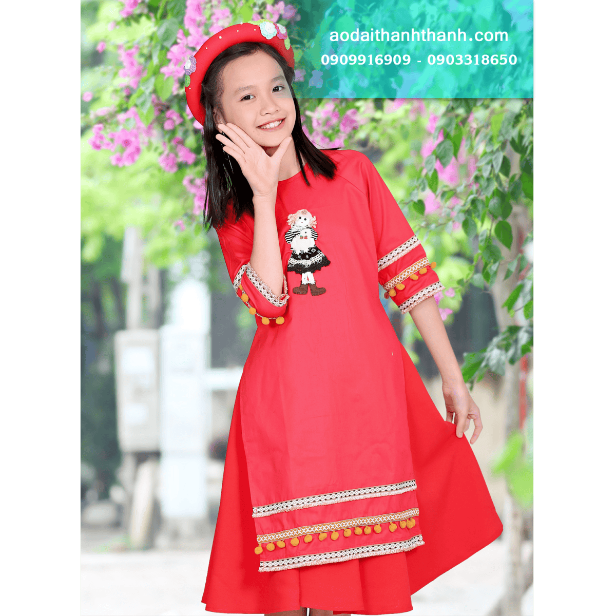 ÁO DÀI BÉ GÁI 02